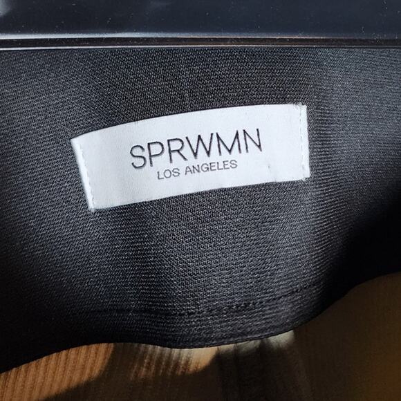 SPRWMN Cropped Flare Corduroy Leggings Pants in Green - Picture 7 of 10